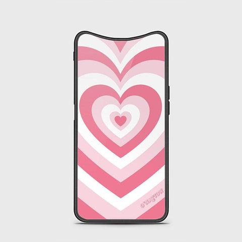 Oppo Find X Cover - O'Nation Heartbeat Series - HQ Ultra Shine Premium Infinity Glass Soft Silicon Borders Case