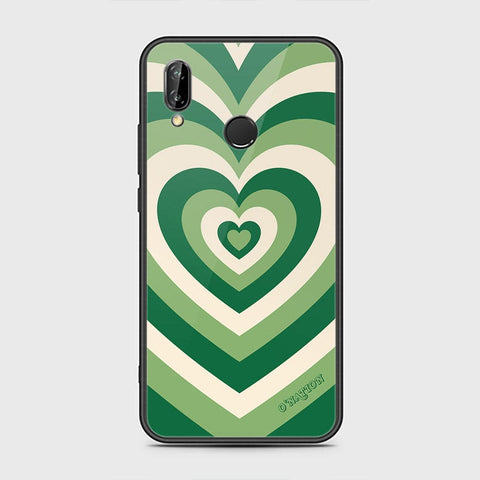 Huawei P20 Lite Cover - O'Nation Heartbeat Series - HQ Ultra Shine Premium Infinity Glass Soft Silicon Borders Case