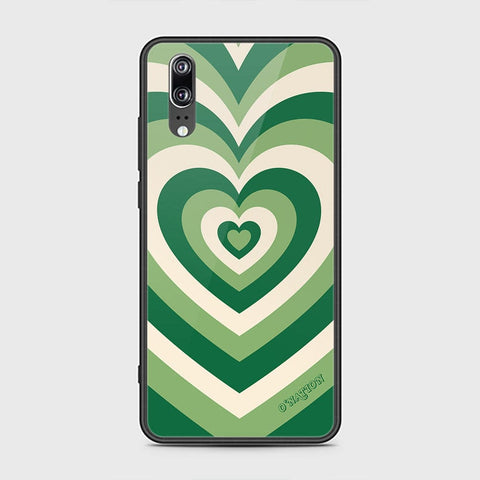 Huawei P20 Cover - O'Nation Heartbeat Series - HQ Ultra Shine Premium Infinity Glass Soft Silicon Borders Case