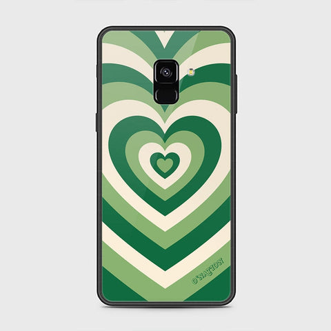 Samsung Galaxy A8 2018 Cover - O'Nation Heartbeat Series - HQ Ultra Shine Premium Infinity Glass Soft Silicon Borders Case