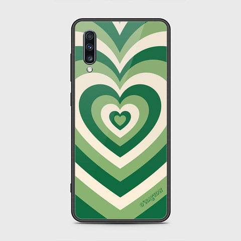 Samsung Galaxy A70s Cover - O'Nation Heartbeat Series - HQ Ultra Shine Premium Infinity Glass Soft Silicon Borders Case