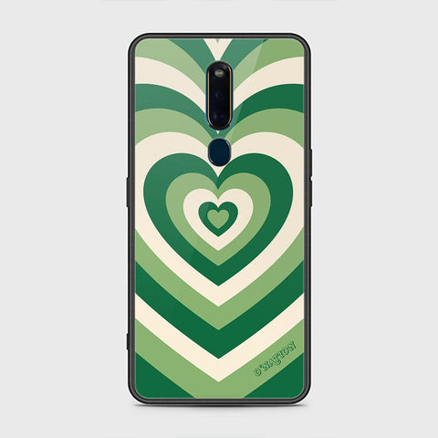 Oppo F11 Pro Cover - O'Nation Heartbeat Series - HQ Ultra Shine Premium Infinity Glass Soft Silicon Borders Case