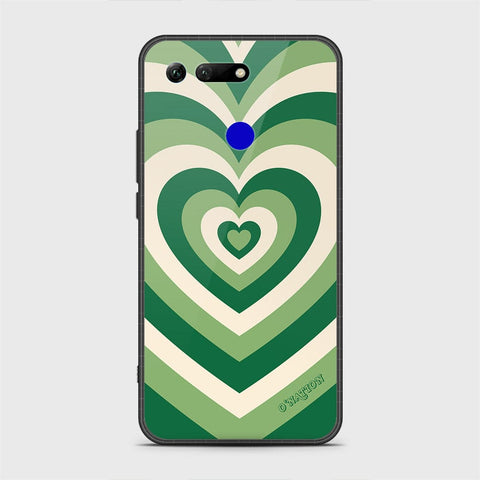 Huawei Honor View 20 Cover - O'Nation Heartbeat Series - HQ Ultra Shine Premium Infinity Glass Soft Silicon Borders Case