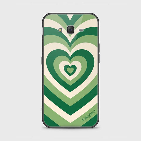 Samsung Galaxy J7 2015 Cover - O'Nation Heartbeat Series - HQ Ultra Shine Premium Infinity Glass Soft Silicon Borders Case