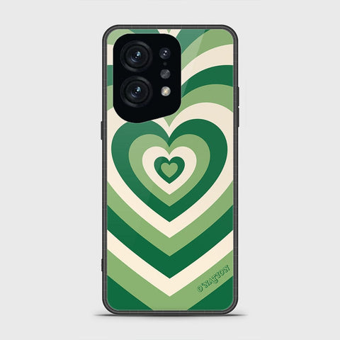 Oppo Find X5 Cover - O'Nation Heartbeat Series - HQ Ultra Shine Premium Infinity Glass Soft Silicon Borders Case