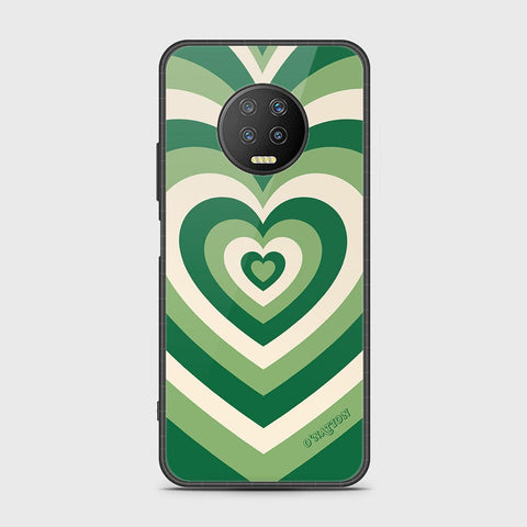 Infinix Note 7 Cover - O'Nation Heartbeat Series - HQ Ultra Shine Premium Infinity Glass Soft Silicon Borders Case