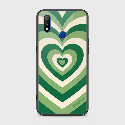 Realme 3 Cover - O'Nation Heartbeat Series - HQ Ultra Shine Premium Infinity Glass Soft Silicon Borders Case