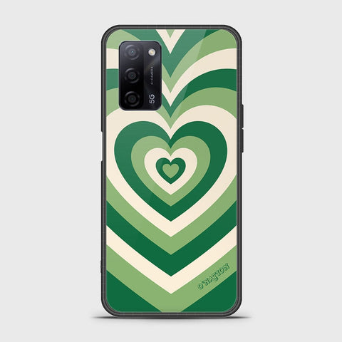 Oppo A55s Cover - O'Nation Heartbeat Series - HQ Ultra Shine Premium Infinity Glass Soft Silicon Borders Case