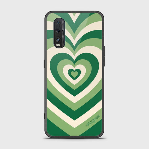 Oppo Find X2 Cover - O'Nation Heartbeat Series - HQ Ultra Shine Premium Infinity Glass Soft Silicon Borders Case