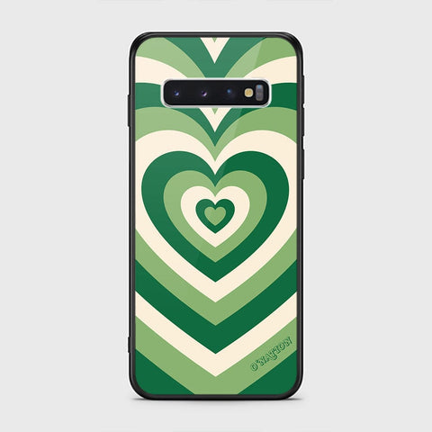 Samsung Galaxy S10 Cover - O'Nation Heartbeat Series - HQ Ultra Shine Premium Infinity Glass Soft Silicon Borders Case