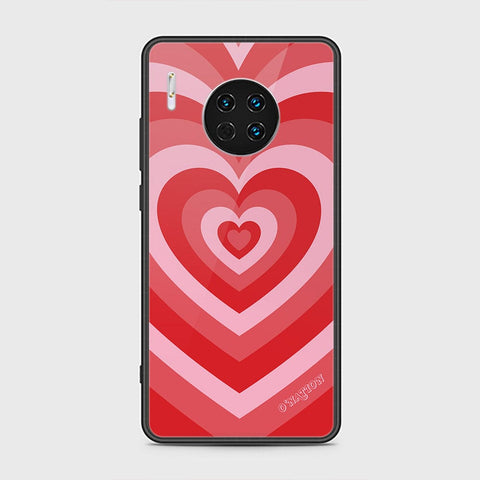 Huawei Mate 30 Cover - O'Nation Heartbeat Series - HQ Ultra Shine Premium Infinity Glass Soft Silicon Borders Case