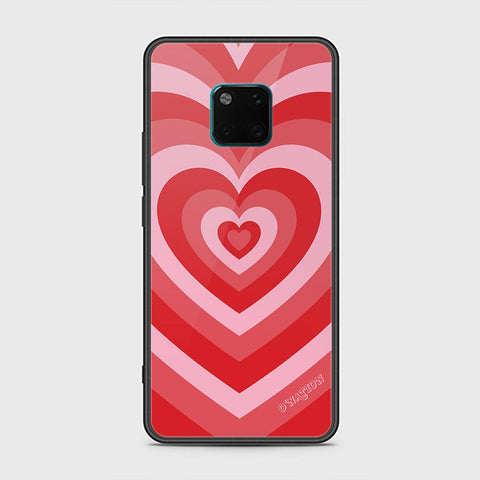 Huawei Mate 20 Pro Cover - O'Nation Heartbeat Series - HQ Ultra Shine Premium Infinity Glass Soft Silicon Borders Case