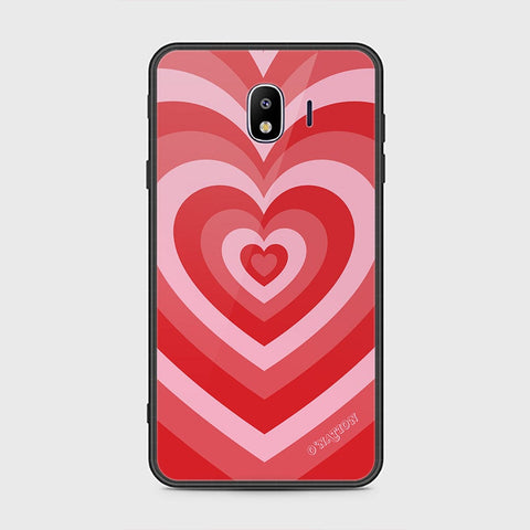 Samsung Galaxy J4 2018 Cover - O'Nation Heartbeat Series - HQ Ultra Shine Premium Infinity Glass Soft Silicon Borders Case