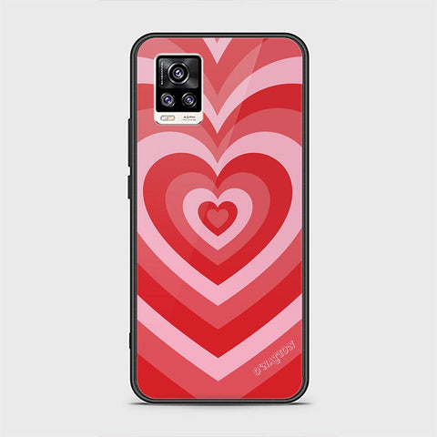 Vivo V20 Cover - O'Nation Heartbeat Series - HQ Ultra Shine Premium Infinity Glass Soft Silicon Borders Case