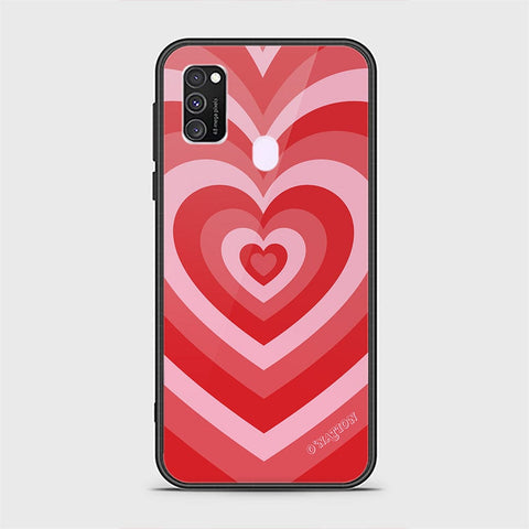 Samsung Galaxy M21 Cover - O'Nation Heartbeat Series - HQ Ultra Shine Premium Infinity Glass Soft Silicon Borders Case