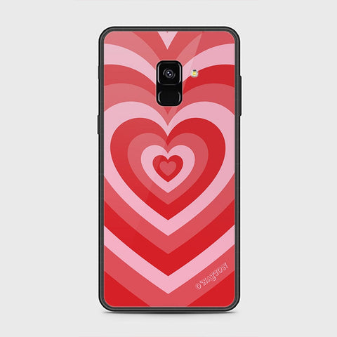 Samsung Galaxy A8 2018 Cover - O'Nation Heartbeat Series - HQ Ultra Shine Premium Infinity Glass Soft Silicon Borders Case