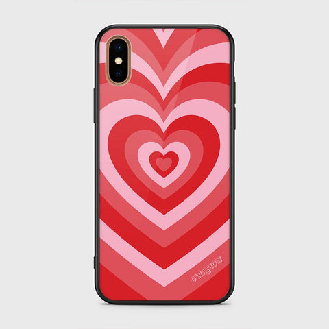 iPhone XS Max Cover - O'Nation Heartbeat Series - HQ Ultra Shine Premium Infinity Glass Soft Silicon Borders Case