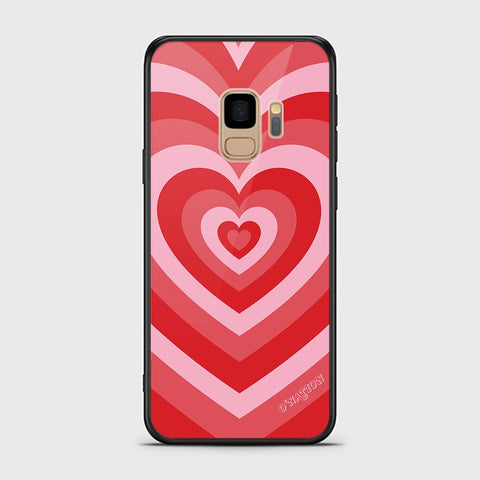 Samsung Galaxy S9 Cover - O'Nation Heartbeat Series - HQ Ultra Shine Premium Infinity Glass Soft Silicon Borders Case