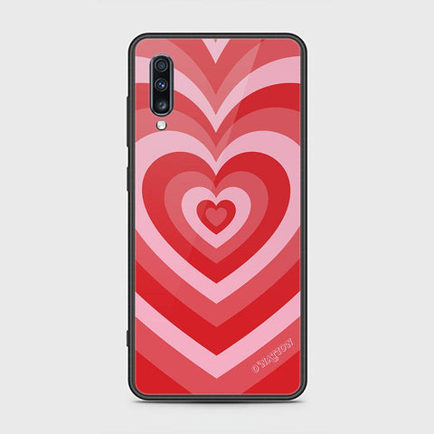 Samsung Galaxy A70s Cover - O'Nation Heartbeat Series - HQ Ultra Shine Premium Infinity Glass Soft Silicon Borders Case