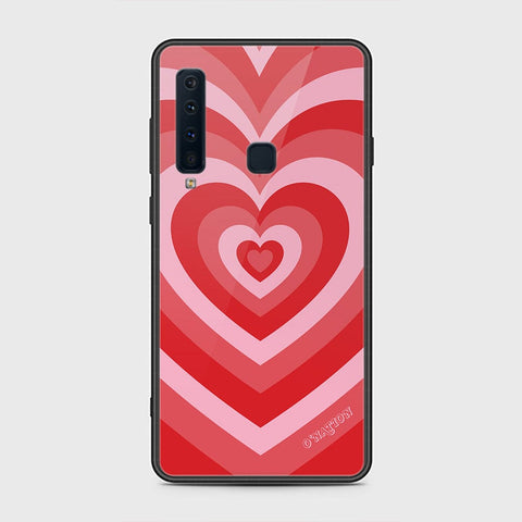 Samsung Galaxy A9 2018 Cover - O'Nation Heartbeat Series - HQ Ultra Shine Premium Infinity Glass Soft Silicon Borders Case