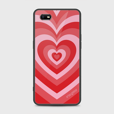 Oppo A1k Cover - O'Nation Heartbeat Series - HQ Ultra Shine Premium Infinity Glass Soft Silicon Borders Case
