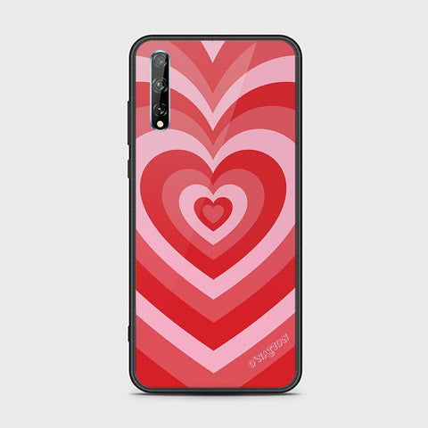 Huawei Y8p Cover - O'Nation Heartbeat Series - HQ Ultra Shine Premium Infinity Glass Soft Silicon Borders Case