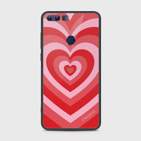 Huawei Honor 8 Cover - O'Nation Heartbeat Series - HQ Ultra Shine Premium Infinity Glass Soft Silicon Borders Case