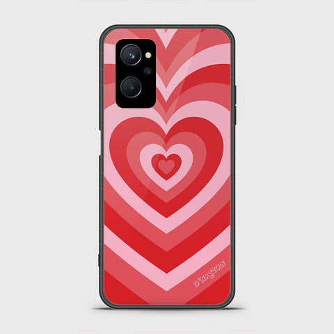 Realme 9i Cover - O'Nation Heartbeat Series - HQ Ultra Shine Premium Infinity Glass Soft Silicon Borders Case