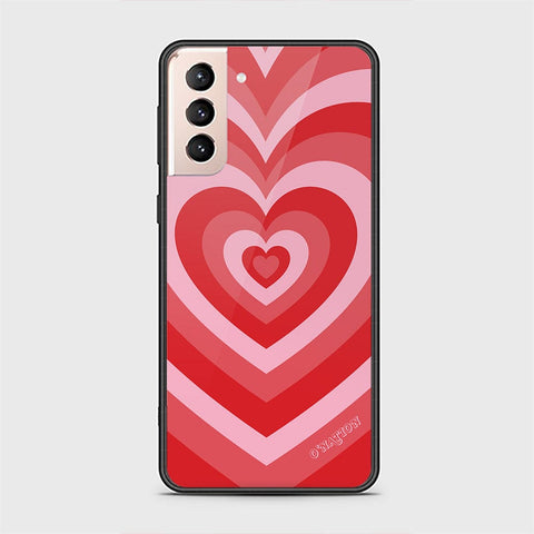 Samsung Galaxy S21 FE 5G Cover - O'Nation Heartbeat Series - HQ Ultra Shine Premium Infinity Glass Soft Silicon Borders Case