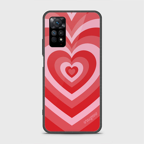 Xiaomi Redmi Note 11 Cover - O'Nation Heartbeat Series - HQ Ultra Shine Premium Infinity Glass Soft Silicon Borders Case