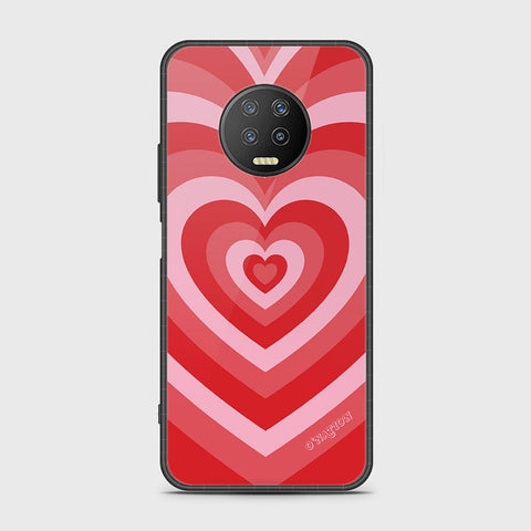 Infinix Note 7 Cover - O'Nation Heartbeat Series - HQ Ultra Shine Premium Infinity Glass Soft Silicon Borders Case