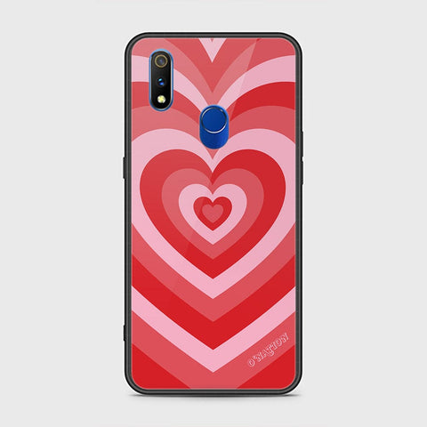 Realme 3 Pro Cover - O'Nation Heartbeat Series - HQ Ultra Shine Premium Infinity Glass Soft Silicon Borders Case