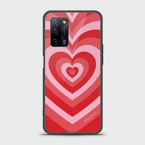 Oppo A55s Cover - O'Nation Heartbeat Series - HQ Ultra Shine Premium Infinity Glass Soft Silicon Borders Case