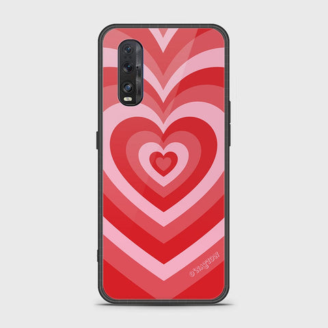 Oppo Find X2 Cover - O'Nation Heartbeat Series - HQ Ultra Shine Premium Infinity Glass Soft Silicon Borders Case