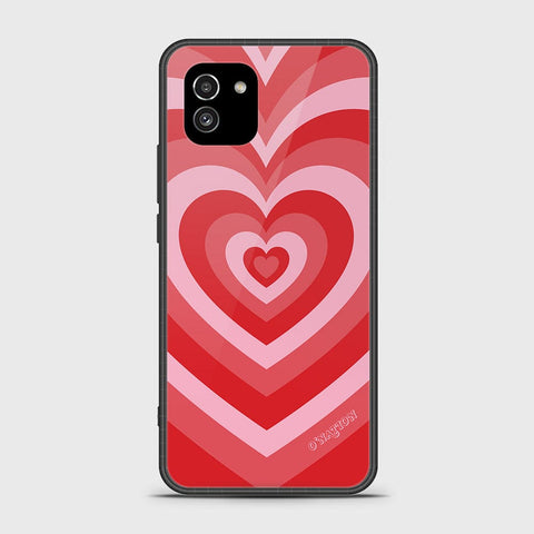 Samsung Galaxy A03 Cover - O'Nation Heartbeat Series - HQ Ultra Shine Premium Infinity Glass Soft Silicon Borders Case