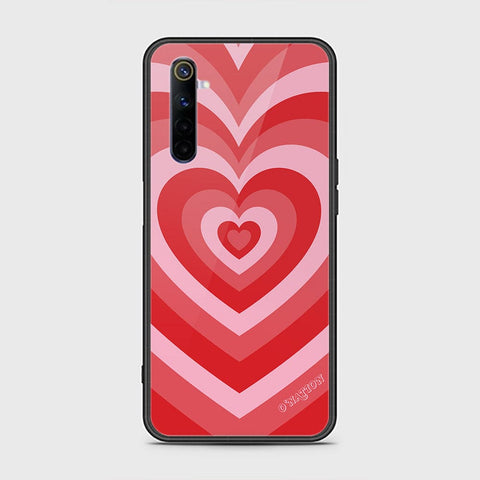 Realme 6 Cover - O'Nation Heartbeat Series - HQ Ultra Shine Premium Infinity Glass Soft Silicon Borders Case