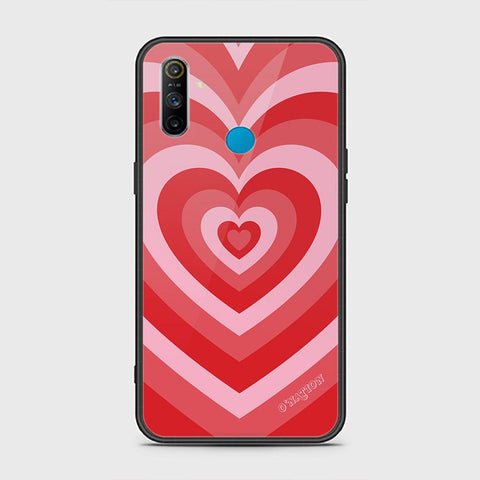 Realme 5i Cover - O'Nation Heartbeat Series - HQ Ultra Shine Premium Infinity Glass Soft Silicon Borders Case