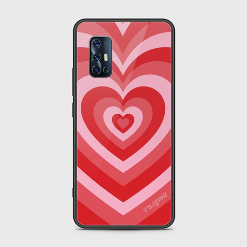 Vivo V17 Cover - O'Nation Heartbeat Series - HQ Ultra Shine Premium Infinity Glass Soft Silicon Borders Case