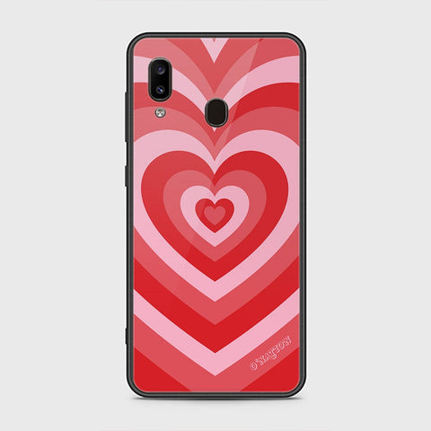 Samsung Galaxy A30 Cover - O'Nation Heartbeat Series - HQ Ultra Shine Premium Infinity Glass Soft Silicon Borders Case