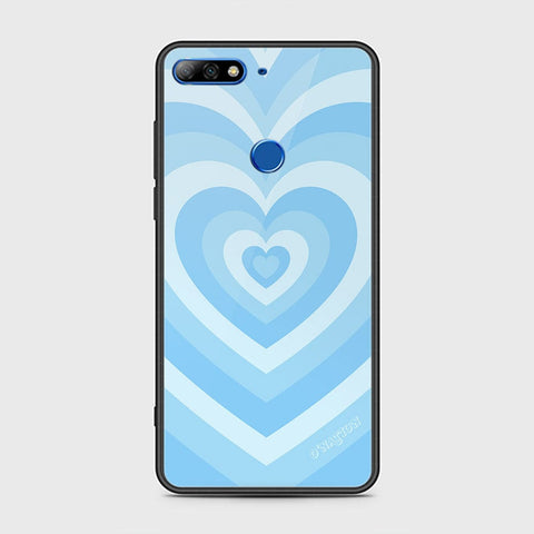 Huawei Honor 7C Cover - O'Nation Heartbeat Series - HQ Ultra Shine Premium Infinity Glass Soft Silicon Borders Case