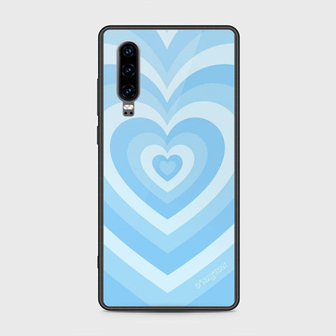 Huawei P30 Cover - O'Nation Heartbeat Series - HQ Ultra Shine Premium Infinity Glass Soft Silicon Borders Case