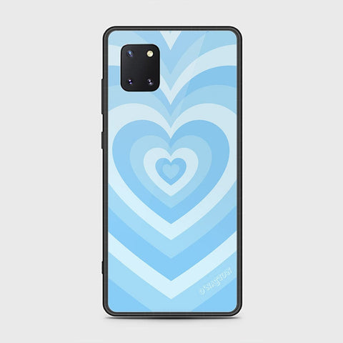 Samsung Galaxy Note 10 Lite Cover - O'Nation Heartbeat Series - HQ Ultra Shine Premium Infinity Glass Soft Silicon Borders Case