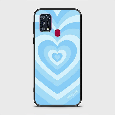 Samsung Galaxy M31 Cover - O'Nation Heartbeat Series - HQ Ultra Shine Premium Infinity Glass Soft Silicon Borders Case