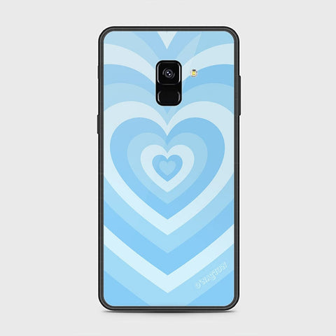 Samsung Galaxy A8 2018 Cover - O'Nation Heartbeat Series - HQ Ultra Shine Premium Infinity Glass Soft Silicon Borders Case