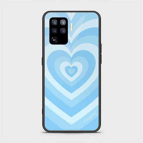 Oppo A94 Cover - O'Nation Heartbeat Series - HQ Ultra Shine Premium Infinity Glass Soft Silicon Borders Case