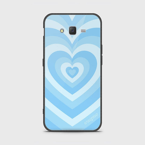 Samsung Galaxy J7 2015 Cover - O'Nation Heartbeat Series - HQ Ultra Shine Premium Infinity Glass Soft Silicon Borders Case