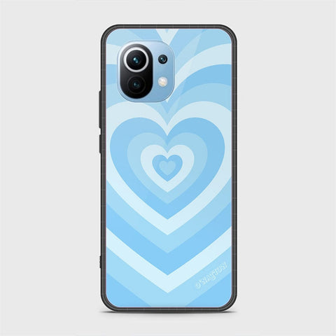 Xiaomi Mi 11 Cover - O'Nation Heartbeat Series - HQ Ultra Shine Premium Infinity Glass Soft Silicon Borders Case