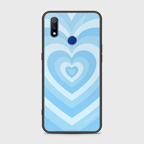 Realme 3 Cover - O'Nation Heartbeat Series - HQ Ultra Shine Premium Infinity Glass Soft Silicon Borders Case