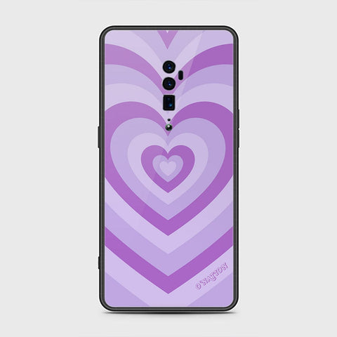 Oppo Reno 10x Zoom Cover - O'Nation Heartbeat Series - HQ Ultra Shine Premium Infinity Glass Soft Silicon Borders Case