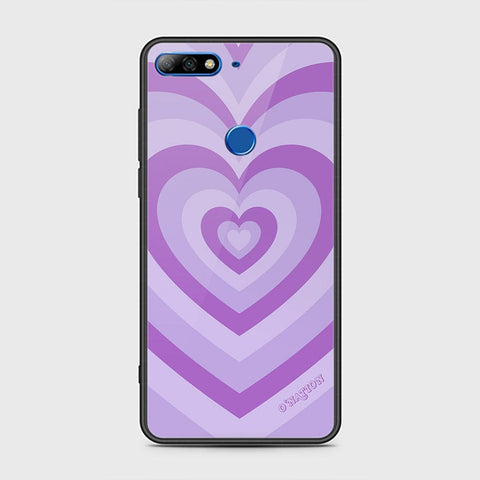 Huawei Y7 Prime 2018 Cover - O'Nation Heartbeat Series - HQ Ultra Shine Premium Infinity Glass Soft Silicon Borders Case